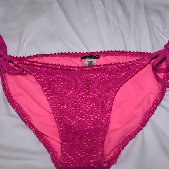 Old Navy Swim Old Navy Pink Sparkle Bikini With Adjustable Sides